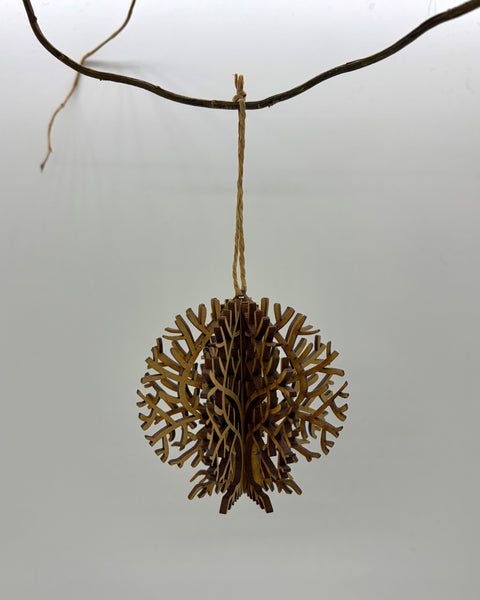 Wooden hanging decoration of the tree of life