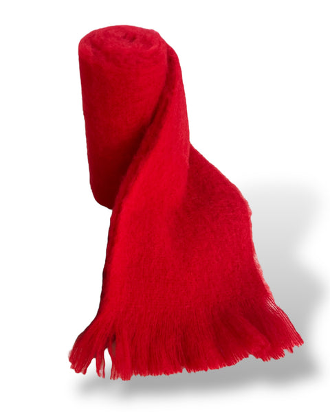 Masterweave, The Fantail House, Made in NZ, Made in Aotearoa, NZ made, Alpaca scarf, Luxury scarf, Winter scarf, The Fantail House, Red, Gift box