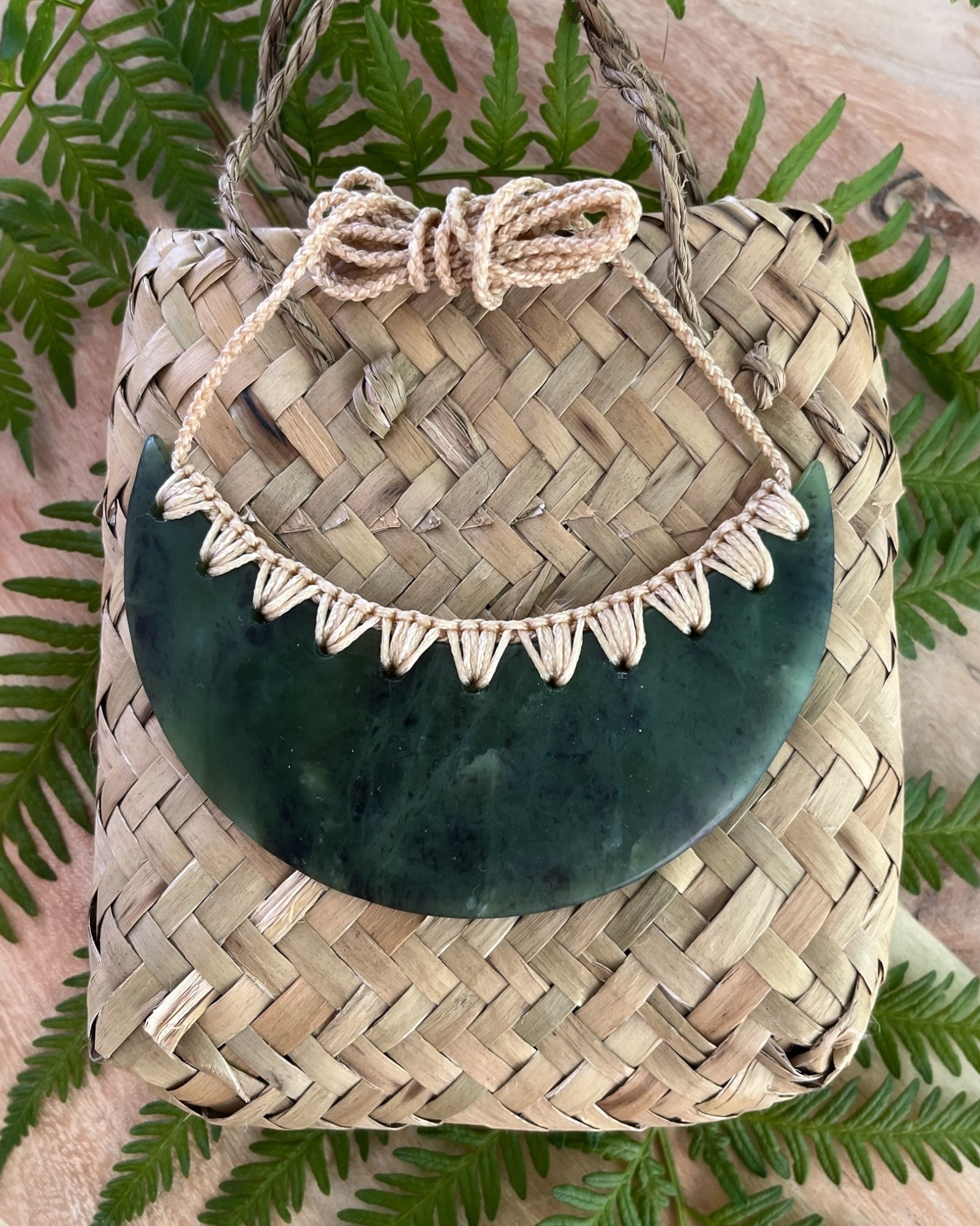 Donna Summers, The Fantail House, Made in NZ, New Zealand Made, Hand carved, Breast plate, Pounamu, Greenstone, Pendant, Made in Aotearoa