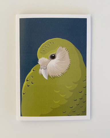 greeting, card, Cathy, Hansby, kakapo