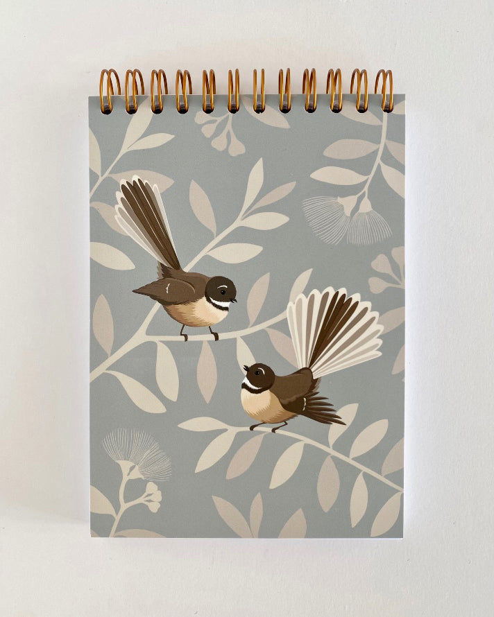 The Fantail House, Cathy Hansby, Notebooks, Fantail pair