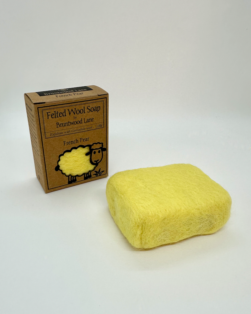 felted, soap, bruntwood, lane, The Fantail House, french, pear