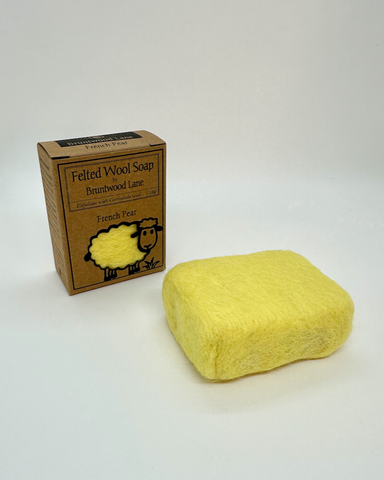 felted, soap, bruntwood, lane, The Fantail House, french, pear