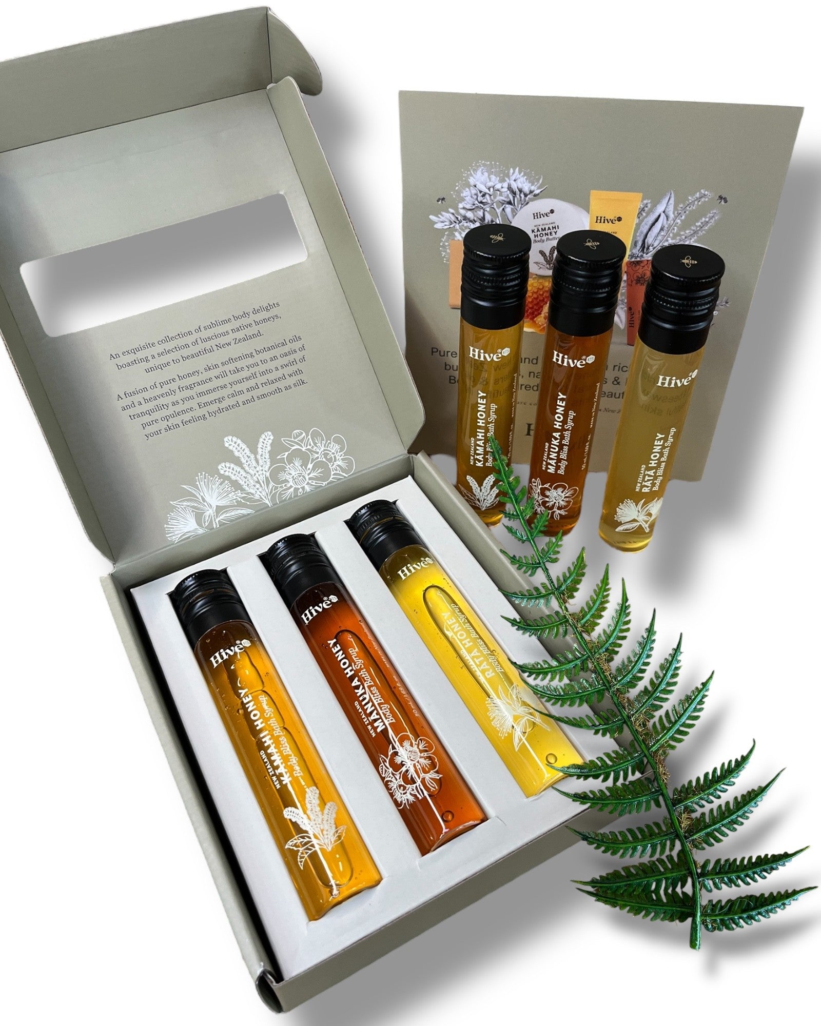 NZ honey, Bath syrup, Bath oil, Made in New Zealand, Made in Aotearoa, Natural bath oil, Gift set, 