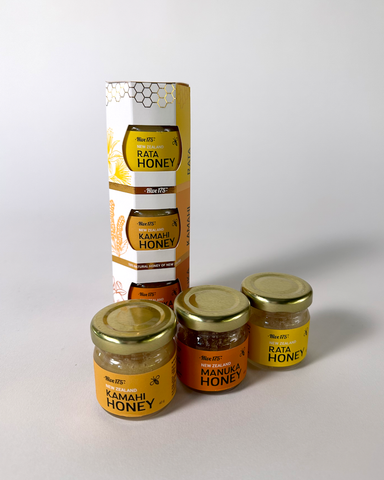 The Fantail House, Honey, stack, three, pack,mini,jars, manuka, honey