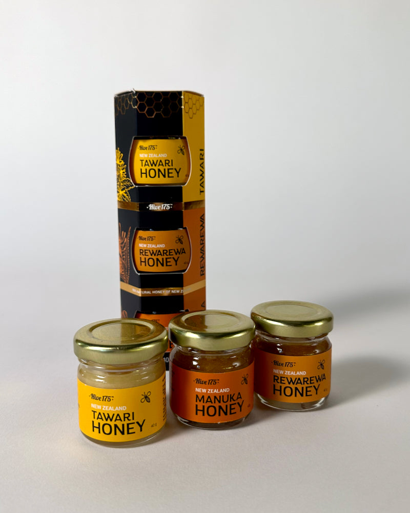 Honey Stack 3 Pack Tawari, Rewarewa, Manuka. The Fantail House