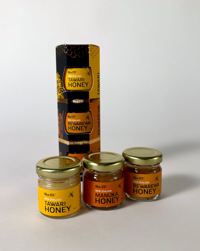 The Fantail House, Honey, stack, three, pack,mini,jars, manuka, honey