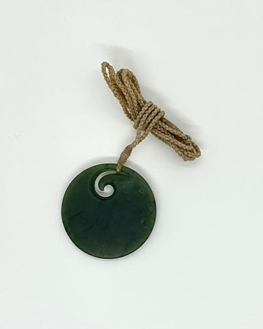 The Fantail House, Greenstone, pounamu, pendant, necklace, koru, circle of life