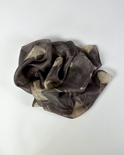 The Fantail House, Silk, Scarf, Botanical print, Made in NZ, Gingko print