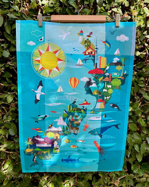 New Zealand Tea Towels by Image Vault