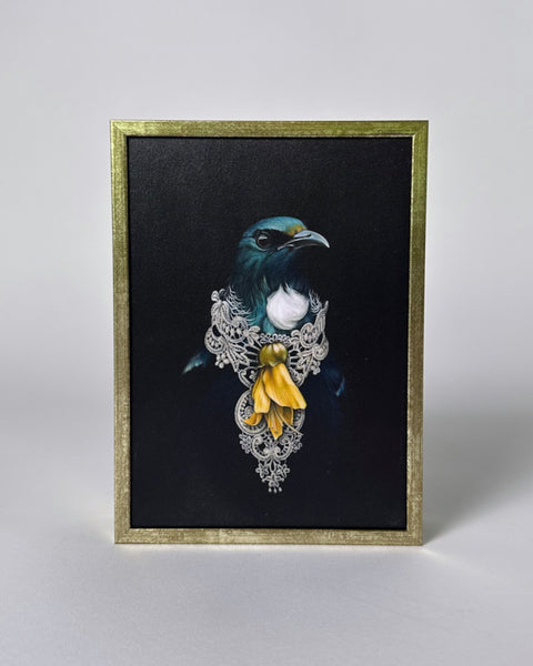 The Fantail House, Jane Crisp, Art, Print, Box, Frame, Tui, She of the,  Kowhai ,Tree