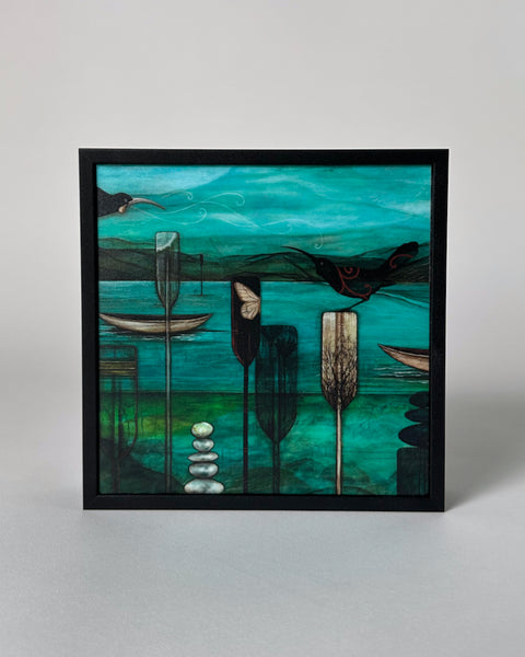 The Fantail House, Ira Mitchell, Made in New Zealand, Kathryn Furniss, Calling me back, Art, Print, Box, Frame