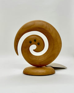 Koru, Kauri, Hand carved, NZ made, Robyn Harper, Fantail House