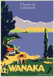 The Fantail House, Printed in New Zealand, Railways, Studios, Tourism, Art, Prints, Vintage, Wanaka