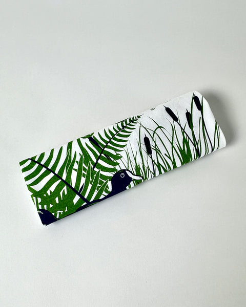 The fantail house, NZ, native, birds, tea, towel, printed in NZ