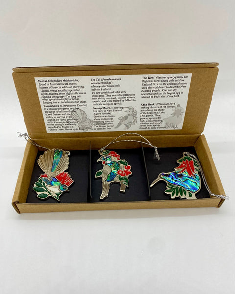 Kiwiana Christmas Decorations | 3 Pack Sets