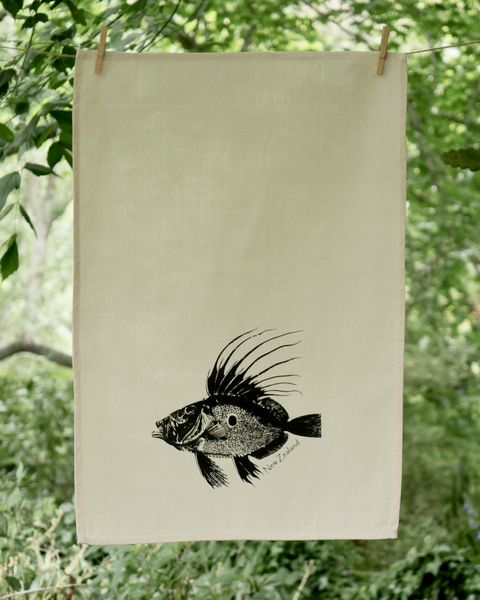 The Fantail House, Made in NZ, Tea Towels, Cotton,  Fish