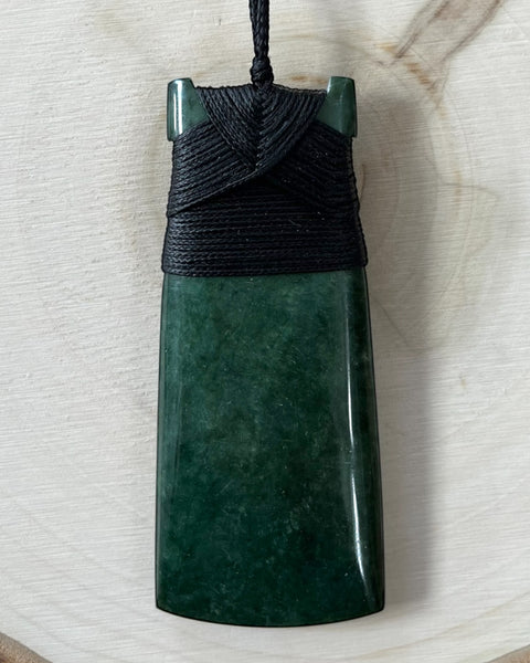 The Fantail House, Made in NZ, Made in New Zealand, Greenstone, Pounamu, Toki, Large, Pendant, Hand Carved, Made in Aotearoa, Necklace, 