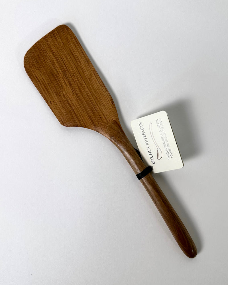 The Fantail House, Made in New Zealand, Handcrafted, Wooden Spatula, Black Maire, Puriri
