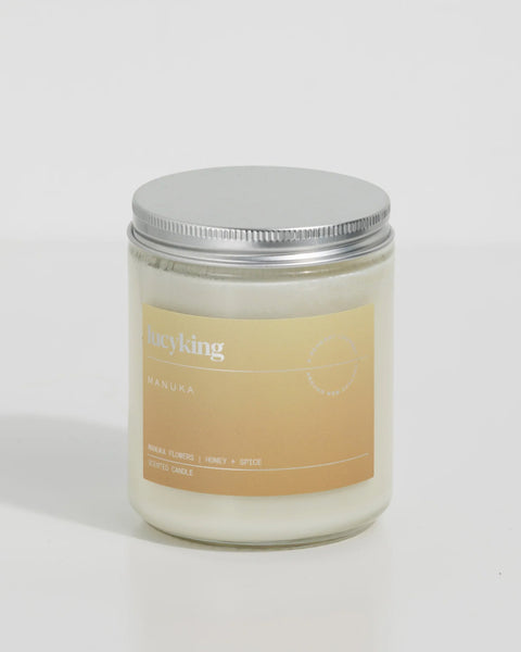scented, candle, manuka, Lucy, King, The Fantail House