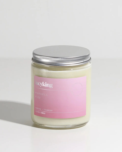 Lucy, King, Scented, candle, New Zealand , made, Parnell Fizz
