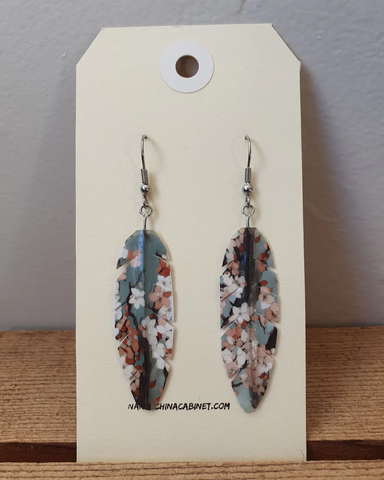 Origami Feather Earrings - Sakura