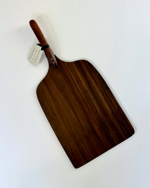 The Fantail House, Made in New Zealand, Swamp Kauri, Volcanic, Totara, Serving tray, Canape server, Pizza Peel, Kitchen Artefacts