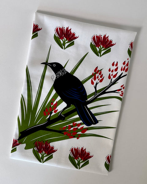 Tea Towel 100% Cotton - Tui Bird