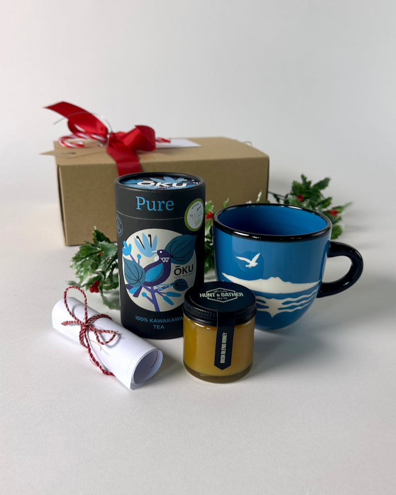 Christmas, gift, box, honey, ceramic, mug, tea, New Zealand