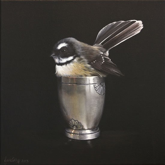 Jane, Crisp, Fantail, House, Greeting, Card