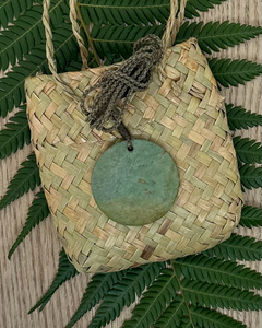 The Fantail House, Greenstone, pounamu, pendant, necklace, disc