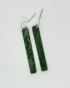 The Fantail House, Earrings, Donna Summers, Greenstone, pounamu