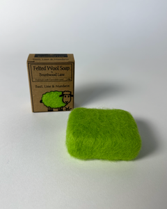 felted, soap, bruntwood, lane, The Fantail House, Basil, lime, mandarin