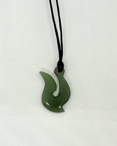 Greenstone - Pounamu Fish Hook - Hei Matau