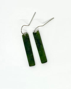 The Fantail House, Earrings, Donna Summers, Greenstone, pounamu