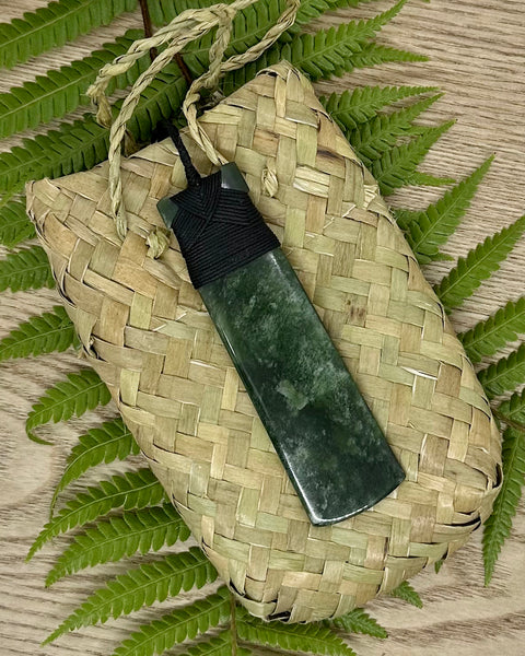 The Fantail House, Made in New Zealand, Greenstone- Pounamu, Pendant, Toki, Hand Carved