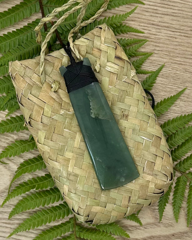 The Fantail House, Made in New Zealand, Greenstone- Pounamu, Pendant, Toki, Hand Carved