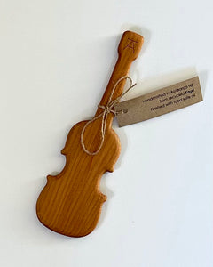 Kauri Cooking Spatula, NZ made, the Fantail House, violin