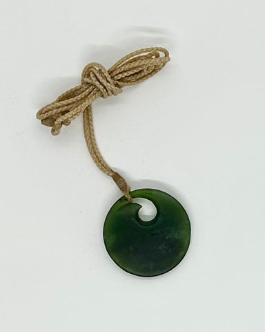 The Fantail House, Greenstone, pounamu, pendant, necklace, koru, circle of life