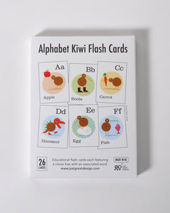 The Fantail House, Made in New Zealand, Alphabet Kiwi Flash Cards