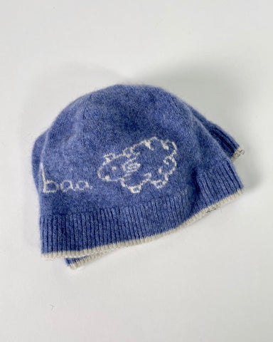Fantail House, Made in NZ, Baa Beanie, Native World, Possum Merino, Hat, Children, Babies, Blue