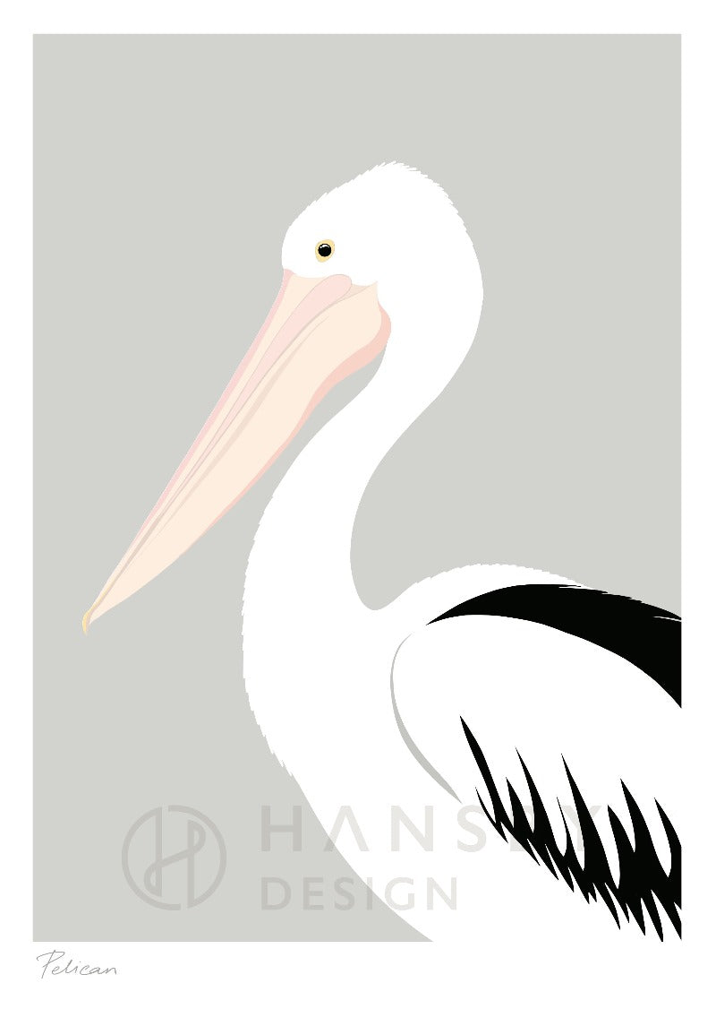 The Fantail House, Made in New Zealand, Cathy Hansby, Art Prints, Exotic Birds, Pelican