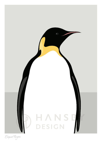 The Fantail House, Made in New Zealand, Cathy Hansby, Art Prints, Exotic Birds, Emperor Penguin