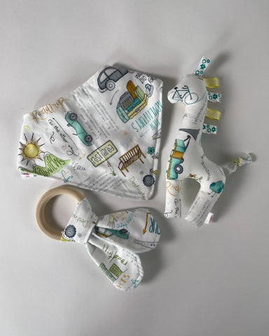The Fantail House, Teething Set, Cute Cuddles, Made in NZ, Baby