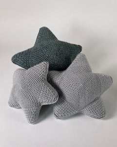 The Fantail House, Made in NZ, Hand knitted, Star Cushion