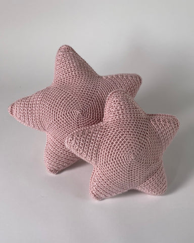 The Fantail House, Made in NZ, Hand knitted, Star Cushion