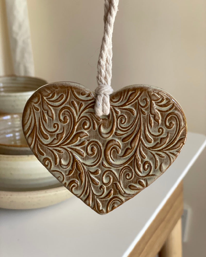 The Fantail House, Made in NZ, Ceramic Heart, Flourish Design, Michelle Bow