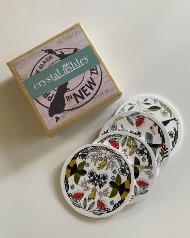 The Fantail House, Crystal Ashley Coasters, Folk Birds