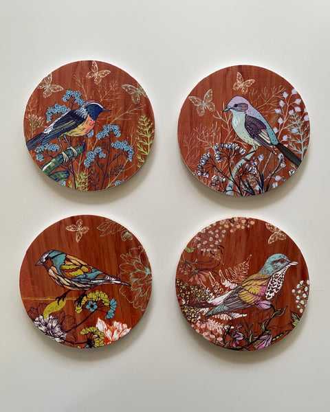 The Fantail House, Crystal Ashley Coasters, Folk Birds