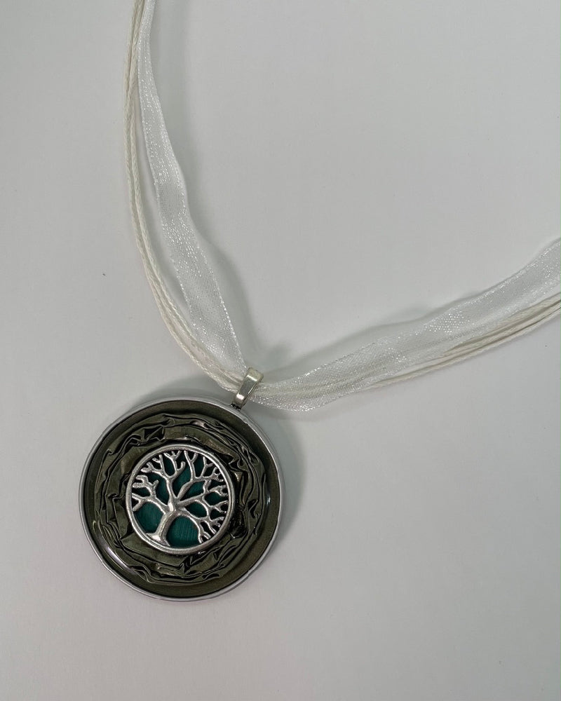 The Fantail House, Upcycled Coffee Pod Jewellery, One off design, Recycled Coffee capsules, Tree of Life Necklace